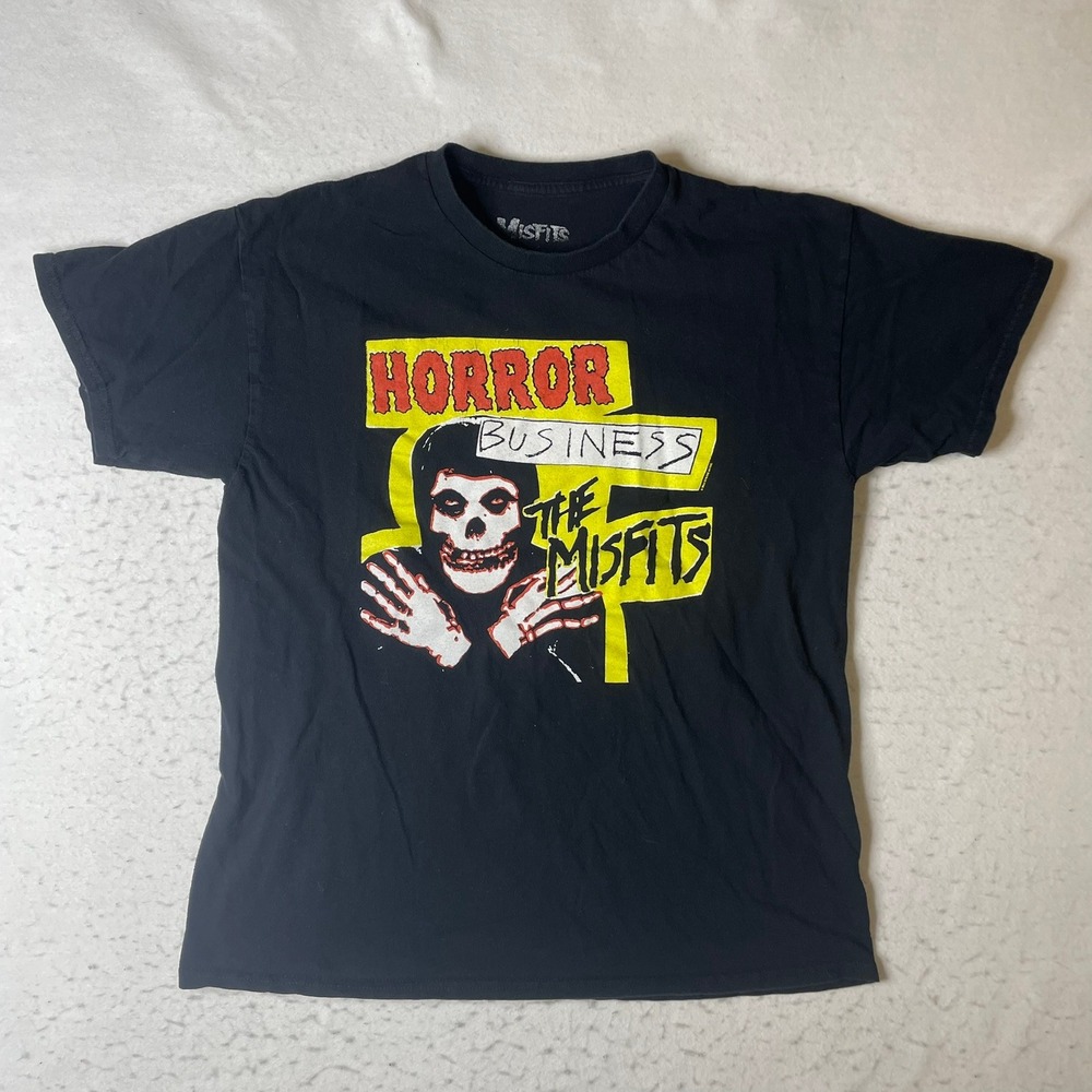 Misfits Horror Business T Shirt Mens Large Black Graphic Punk Rock Band Tee
